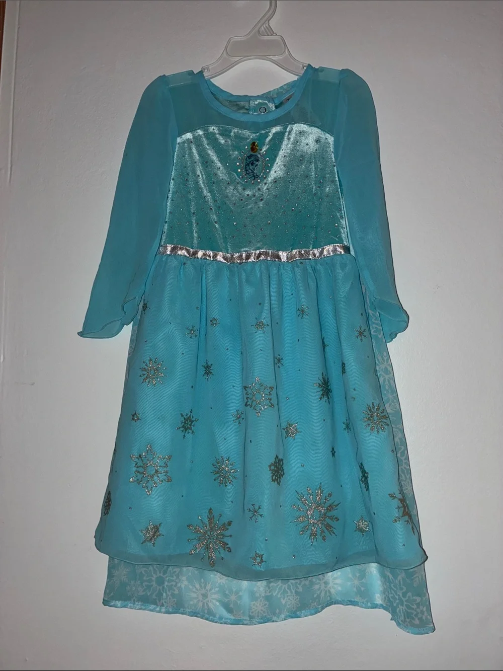 Disney Girls Frozen Costume With Detachable Cape 4T